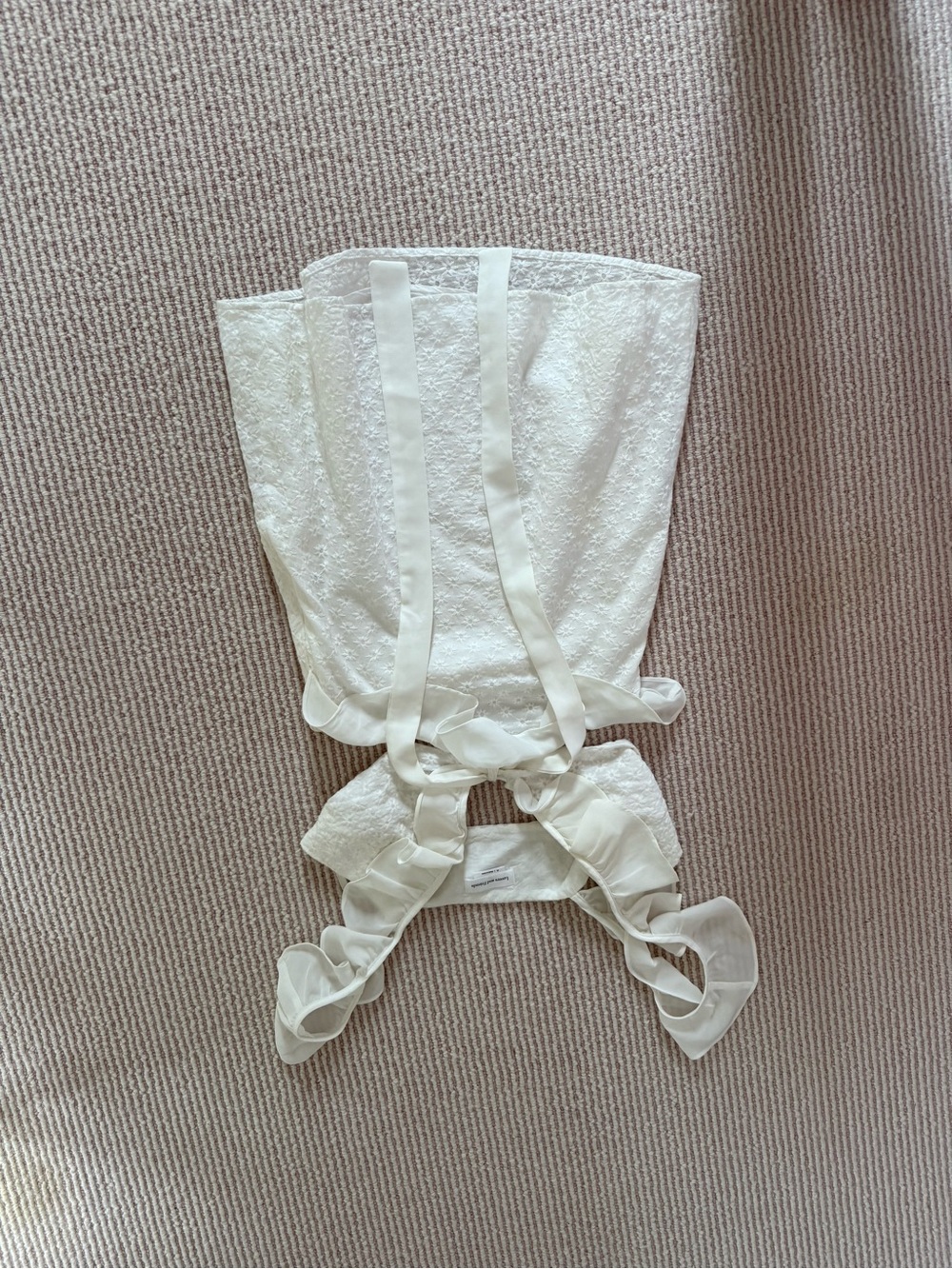 Lovers + Friends White Ruffle Tie-Front Mini Dress - Picture 2 of 3